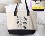 Cats Floating In Space Cute Funny Cat Parody Tote Bag