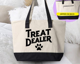 Treat Dealer Cute Funny Dog Tote Bag