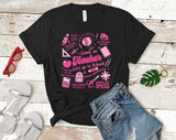 "Come On Teacher Barbie" design on a black unisex t-shirt
