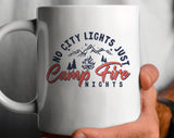 No City Lights Just Campfire Nights Camping Coffee Mug
