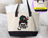 Momster Funny Mom Halloween Tote Bag