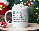 "Funny Hallmark Parody Movie" Christmas design on a white coffee mug