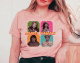 "Mom Vibes 90s" design on a peach unisex t-shirt