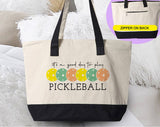 Go Day To Pickleball Pickle Ball Tote Bag