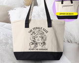 The Female Gaze Feminist Women's Rights Tote Bag
