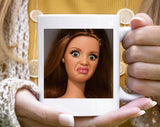 Disgusted Doll Face Meme Funny Sassy Coffee Mug