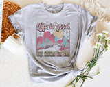 "Life Is Good, You Should Get One" design on a heather gray unisex t-shirt