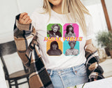 "Mom Vibes 90s" design on a white unisex t-shirt