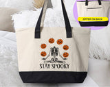 Stay Spooky Yoga Halloween Tote Bag