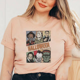 "Halloween Horror Movies Collage" design on a unisex t-shirt
