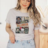 "Halloween Horror Movies Collage" design on a unisex t-shirt