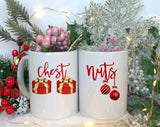 Chest Nut's Couples Funny Christmas Coffee Mug