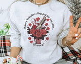 True Crime Valentine's Day Sweatshirt, Funny Crewneck