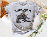"Kind Of A Big Dilla" design on a heather gray unisex t-shirt
