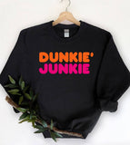 Dunkie Junkie Sweatshirt, Funny Crewneck