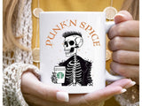 Punk N Spice Funny Pumpkin Halloween Coffee Mug