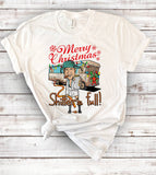 "Sh*tter's Full" design on a white unisex t-shirt