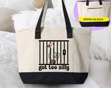 Got Too Silly Funny Goose Meme Tote Bag
