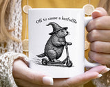 Off To Cause A Kerfuffle Groundhog Wizard Coffee Mug