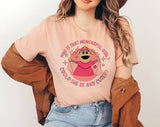 "Who Is That Wonderful Girl Nanalan" design on a peach unisex t-shirt