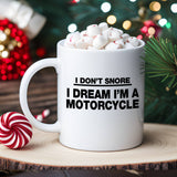 Dad Motorcycle Snoring Funny Husband Father Coffee Mug