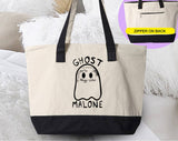 Ghost Malone Funny Halloween Tote Bag