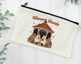Gilmore Ghouls Halloween Makeup Bag, Canvas Zipper Pouch