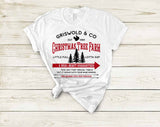 "Griswold Christmas Tree Farm" design on a unisex t-shirt