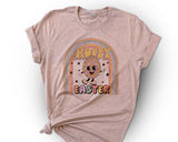 "Hoppy Easter Disco Egg" design on a unisex t-shirt