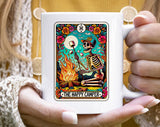 The Happy Camper Tarot Hiking Mountain Coffee Mug