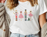"Nutcracker Ballet" design on a white unisex t-shirt