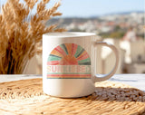 Sunkissed Boho Rainbow Beach Vacation Coffee Mug