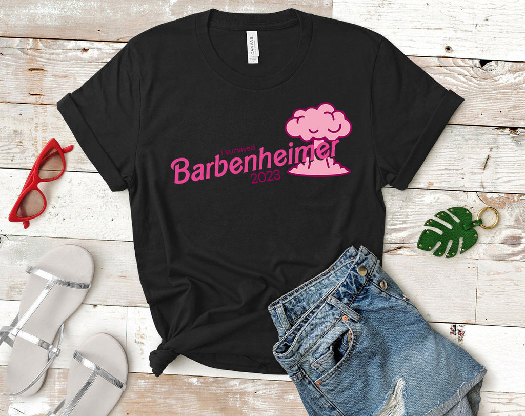 I Survived Barbenheimer 2023 - Barbie Parody T-Shirt