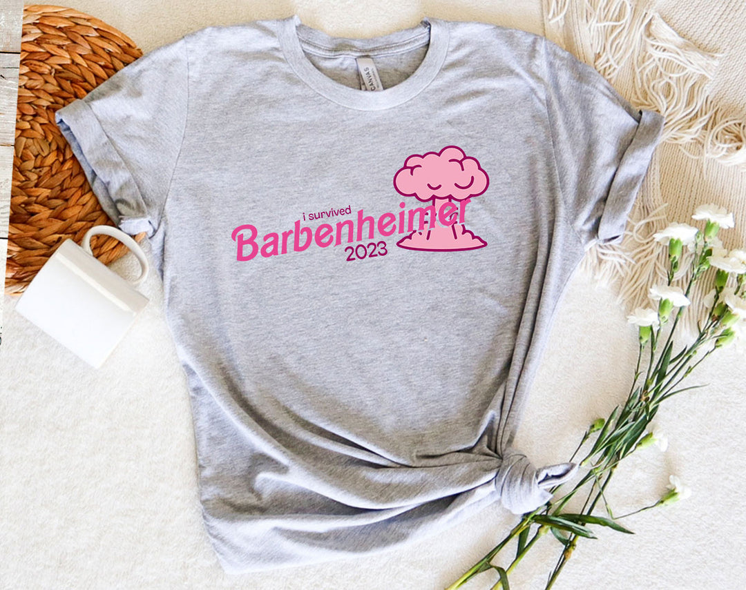 I Survived Barbenheimer 2023 - Barbie Parody T-Shirt