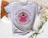 "Who Is That Wonderful Girl Nanalan" design on a heather gray unisex t-shirt