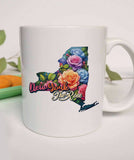 New York State Flower Rose Coffee Mug
