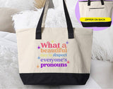 Respect Pronouns Trans And Gay Rights Tote Bag