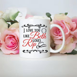 Beth & Rip Yellowstone Valentine's Day Coffee Mug