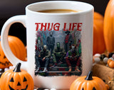 Thug Life Horror Movie Icons Halloween Coffee Mug