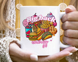 "Big Back Energy" design on a white ceramic coffee mug