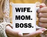 Wife Mom Boss Mother's Day Coffee Mug