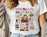 Home Alone Christmas Collage T-Shirt, Holiday Graphic Tee