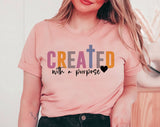 Created With Purpose - Easter Christian T-Shirt