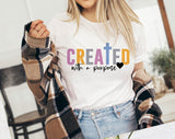 Created With Purpose - Easter Christian T-Shirt