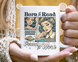 Born To Read, Forced To Work Funny Book Coffee Mug