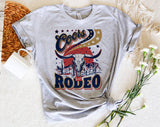 "Coors Country Rodeo Cow Skull" design on a heather gray unisex t-shirt