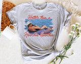 "Hotter Than Hoochie Coochie" design on a heather gray unisex t-shirt