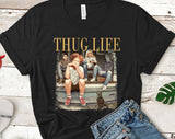 "Thug Life Hocus Pocus" design on a black unisex t-shirt