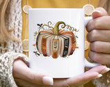 Fourth Wing Inspired Pumpkin Book Coffee Mug