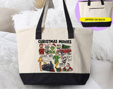 Christmas Movies Collage Buddy Clark Pouch Tote Bag